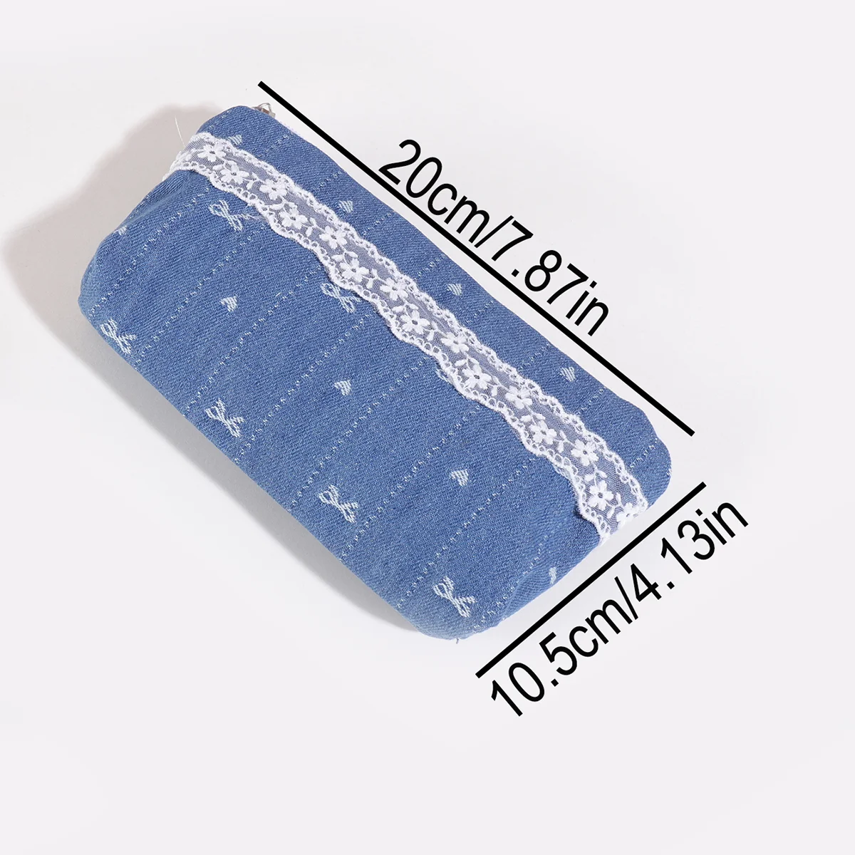 1 astuccio con bordi in pizzo, articoli di cancelleria per studenti, articoli scolastici portatili, articoli essenziali per il ritorno a scuola, un regalo per un amico - immagine 2