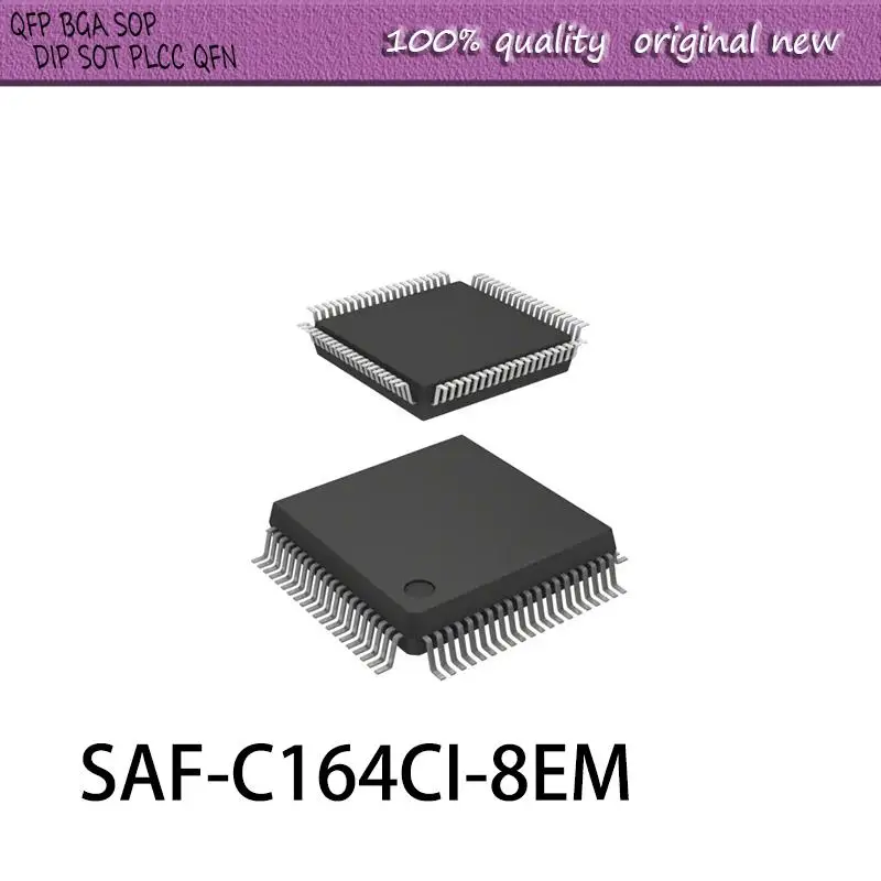 NEW   1PCS/LOT   SAF-C164CI-8EM SAF-C164CL 8EM LQFP-80 new 1pcs lot r5f212ccsnfp r5f212ccsdfp r5f212 lqfp 80