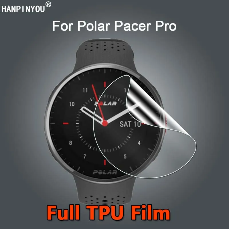 10 Pezzi Per Polar Pacer / Pro Smart Watch Ultra Clear Slim Riparabile Soft Tpu Hydrogel Film Screen Protector-Non Vetro Temperato