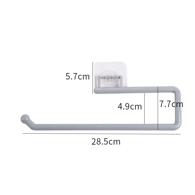 תליית מגבות נייר למטבח ללא חורים, מתלה מגבות נייר טואלט לתליה על הקיר, אביזרים למטבח ולחדר האמבטיה