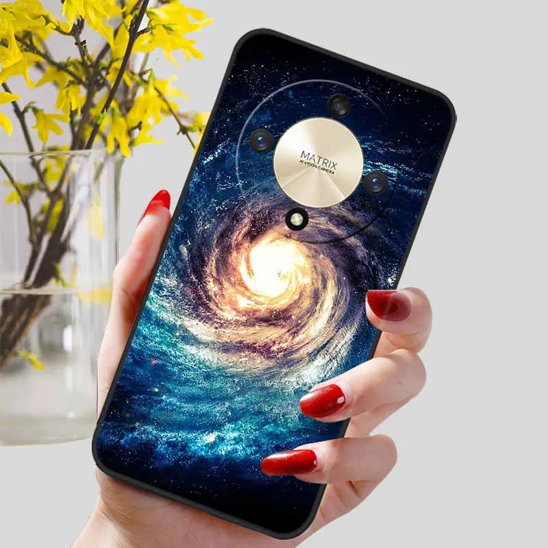Custodia Morbida Per Honor Magic 6 Lite 5G – Silicone Antigraffio E Antiurto, Bumper Sottile E Leggera (Nero) - 3