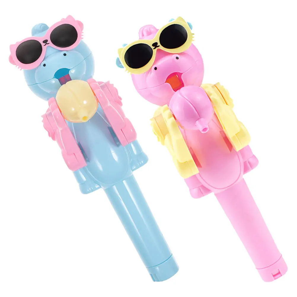 2Pcs 공룡 로봇 롤리팝 홀더 크리 에이 티브 캔디 보관 케이스 파티 호의품 참신하고 재미있는 롤리팝 로봇 홀더