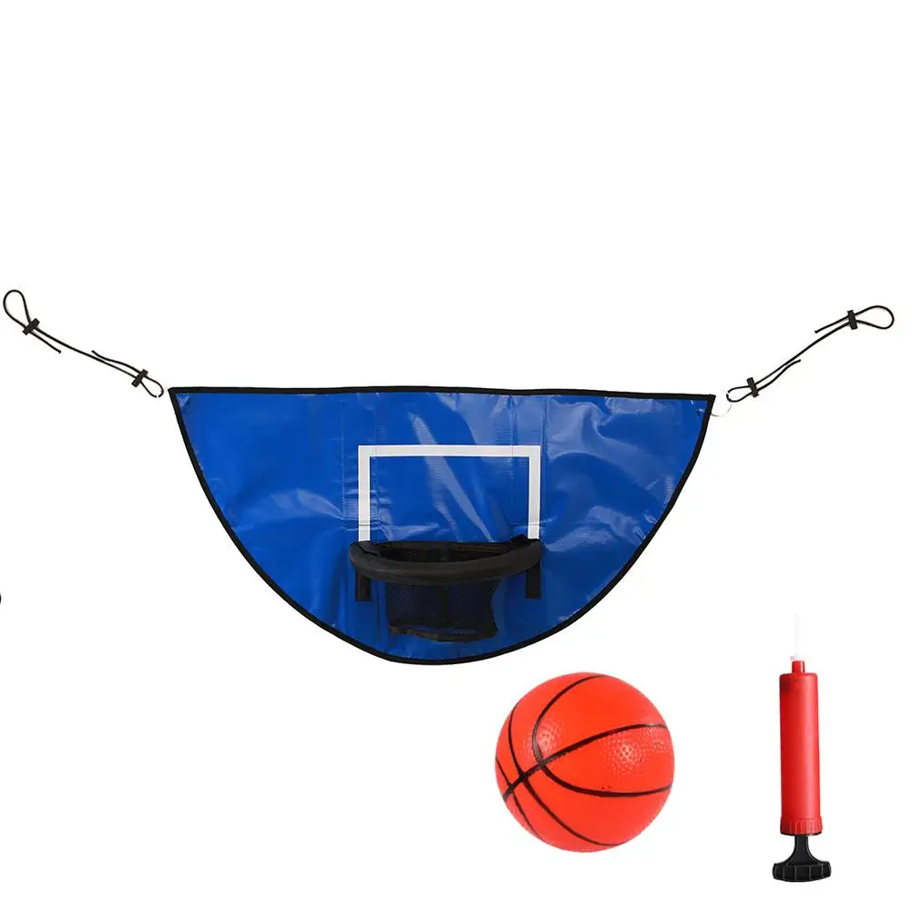 Trampoline Basketball Hoop With Pump  Board and Mini 3pcs Basketball for Trampoline Outdoor Kids Fun Indoor Outdoor Playing