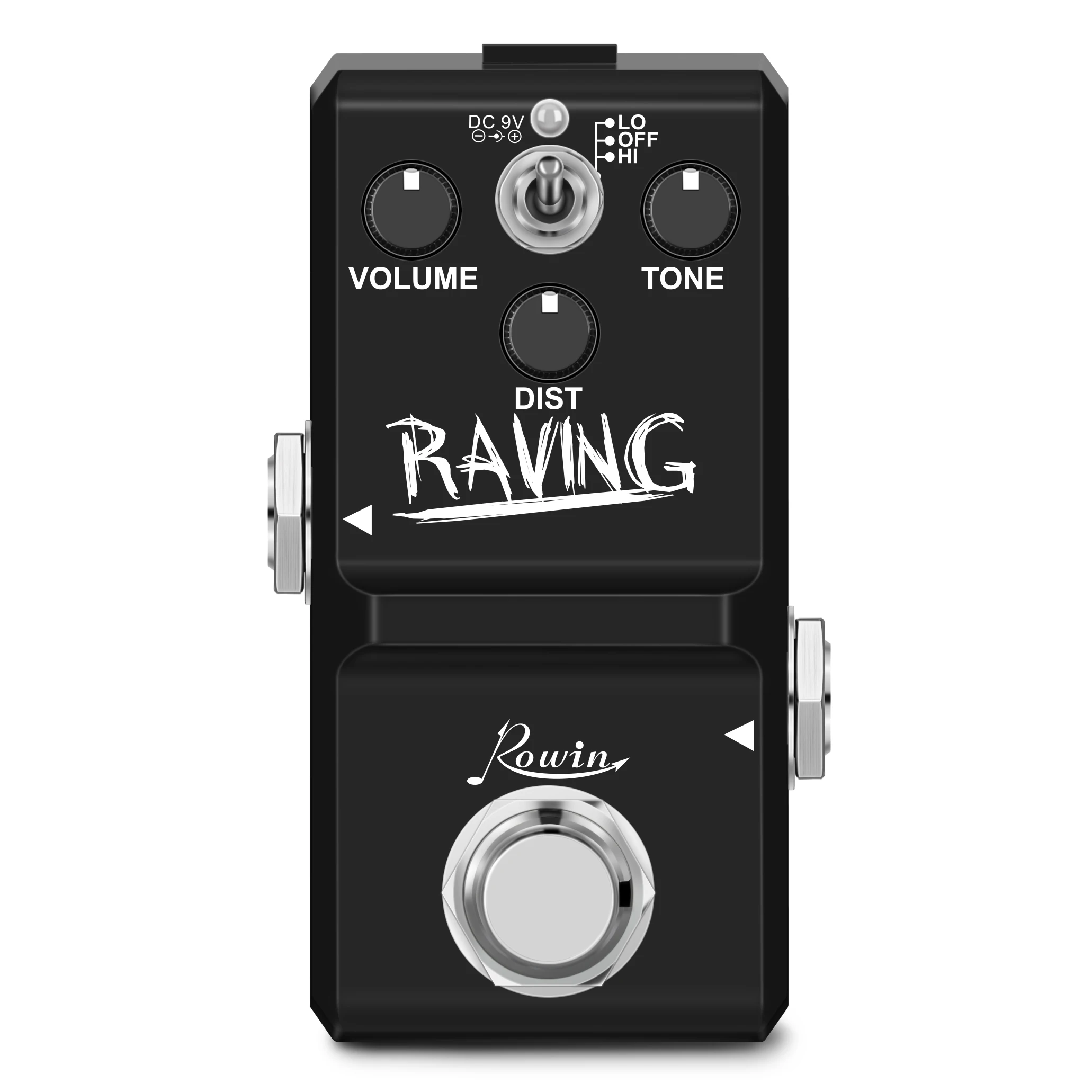 Guitar Pedal RAVING Mini Guitar Heavy Metal Effect Pedal Ture Bypass Full Metal Case