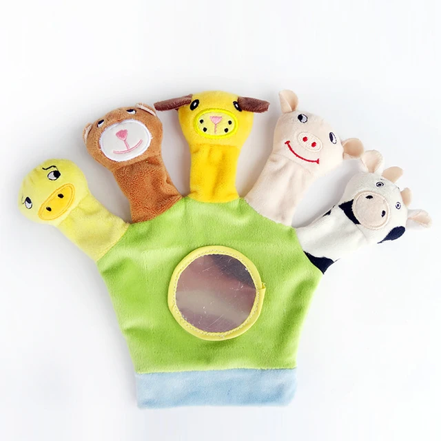 Soft Stuffed Finger Hand Puppet Plush Toys Animals Role Play Tell Story Doll For Parent-child Interactive Baby Toys 0-12 Months 5