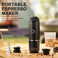Portable Electric Coffee Maker, 19 Bar 100w Coffee Maker, Wireless Heating, Travel-Friendly, Multiple Brew Options 1