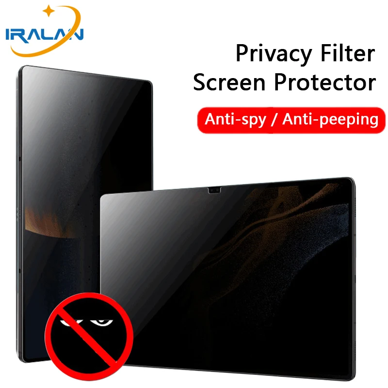 

For Samung Galaxy Tab S7 FE S6 Lite 10.4'' S7+ S8 Plus 12.4 Anti-spy Screen Protector S8 11 A8 10.5 Privacy Filter Anti-Peep PET