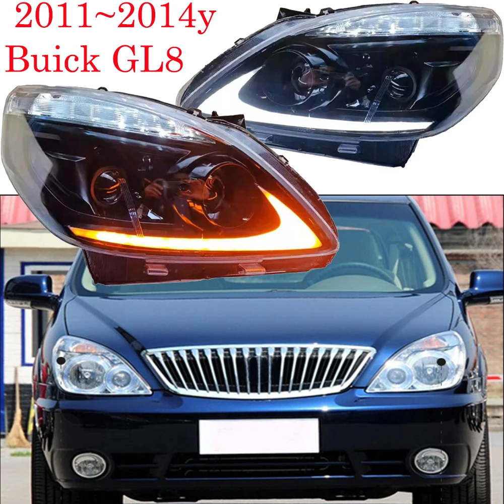 

car bupmer head light for GM Buick GL8 headlight LED 2011~21014y car accessories DRL fog for Buick GL8 headlamp