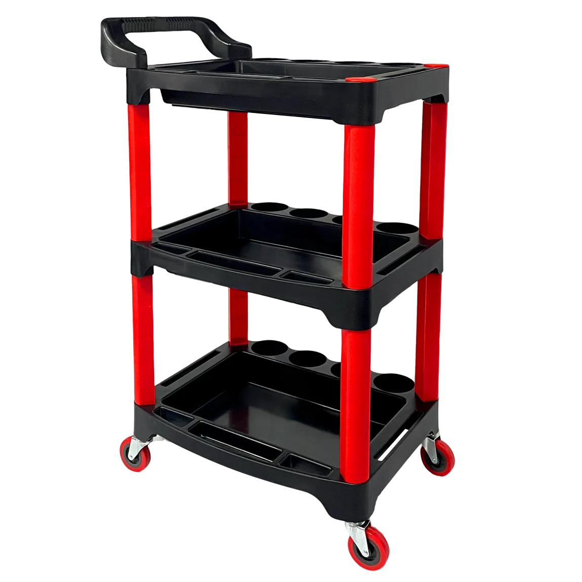 Car Repair and Car Wash Tool Storage Trolley Wheeled Beauty Tool Trolley 3-layer Multifunctional Mechanical Workshop Trolley 5