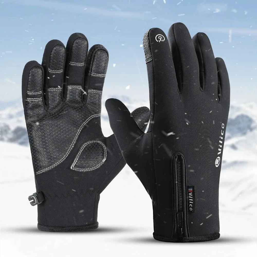 

Waterproof Winter Gloves Waterproof Cycling Gloves Winter Touch Screen Bicycle Gloves Outdoor Scooter Riding Motorcycle Ski Warm
