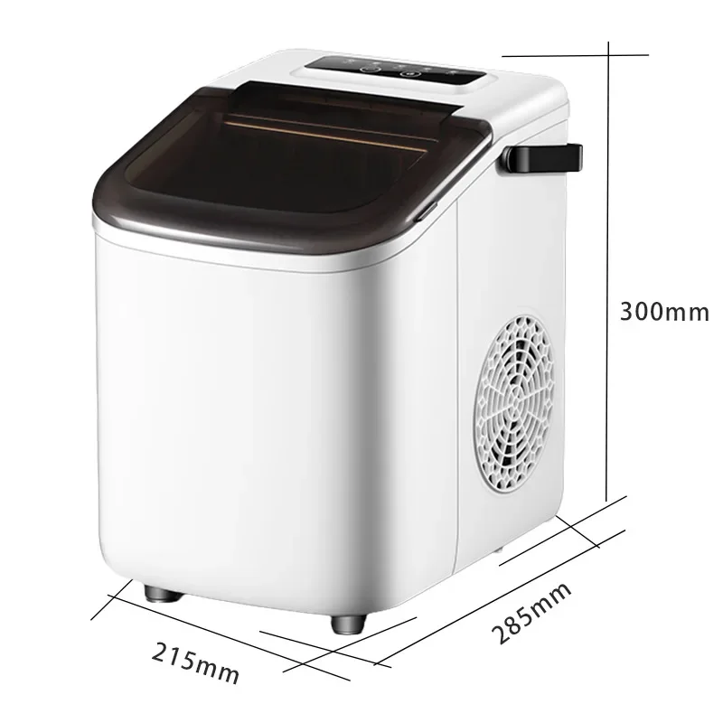 Home Ice Makers Machine Top Portable 2 Sizes Bullet Ice Cubes in 6 Mins 31lbs/Day with Basket Digital Controls LED Indicators