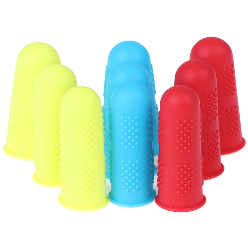 Finger protector finger guard 3pcs/set Silicone Finger Protector Sleeve Cover Anti-cut Heat Resistant Anti-slip Fingers Cover For Cooking Kitchen Tools
