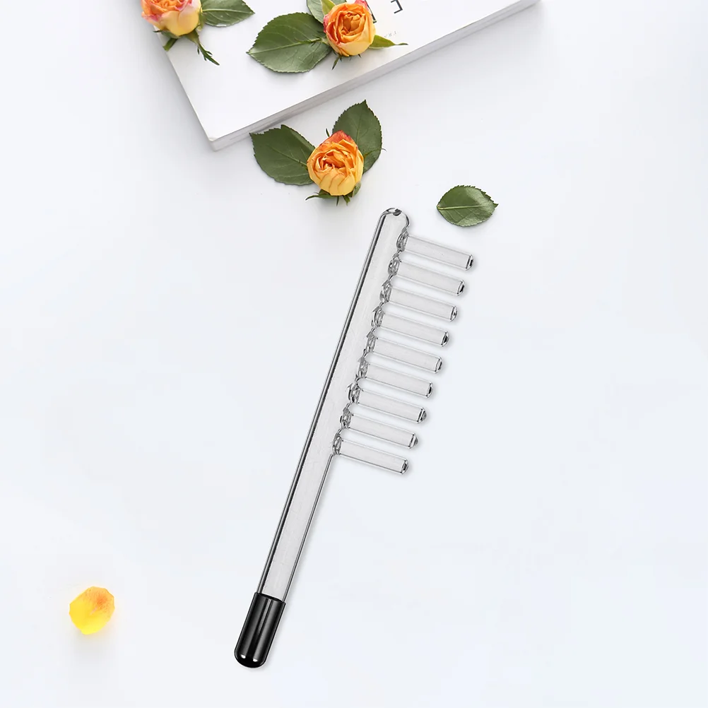 Electrotherapy Instrument Accessories High Frequency Wand Machine Facial Comb Tube Electrode Radio Glass Hair Replacement Parts 4