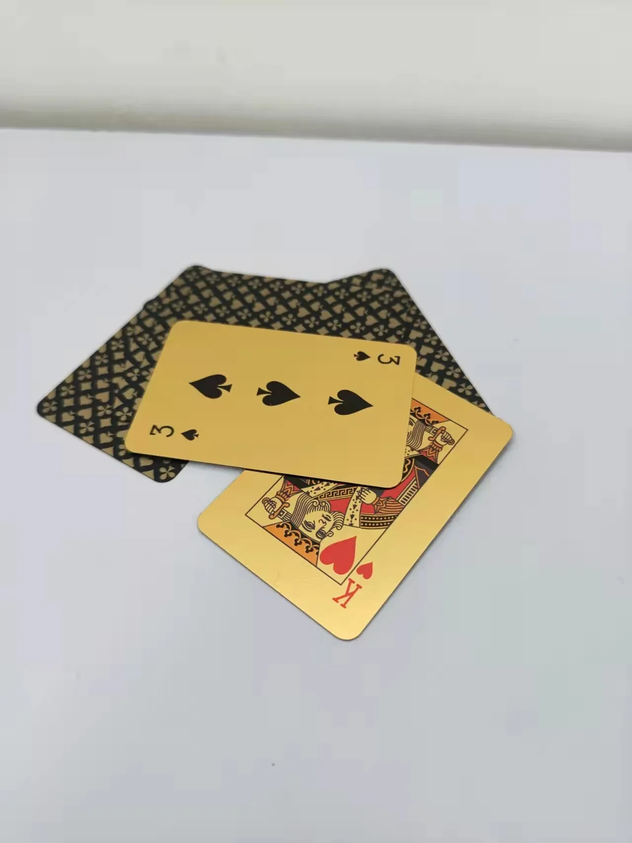 Playing Cards Plastic Playing Cards Golden Mini Playing Cards Waterproof Plastic Playing Cards