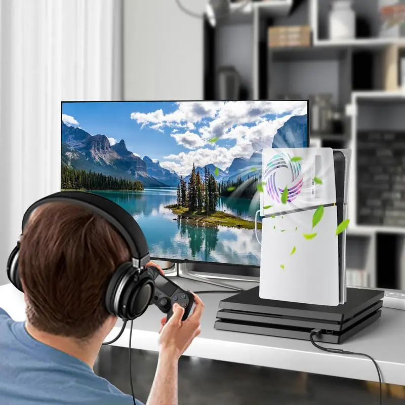 Console Cooling Plates Game-Enhancing Intelligent Faceplate For Cooling Indoor Entertainment Console Plate With Color Changing