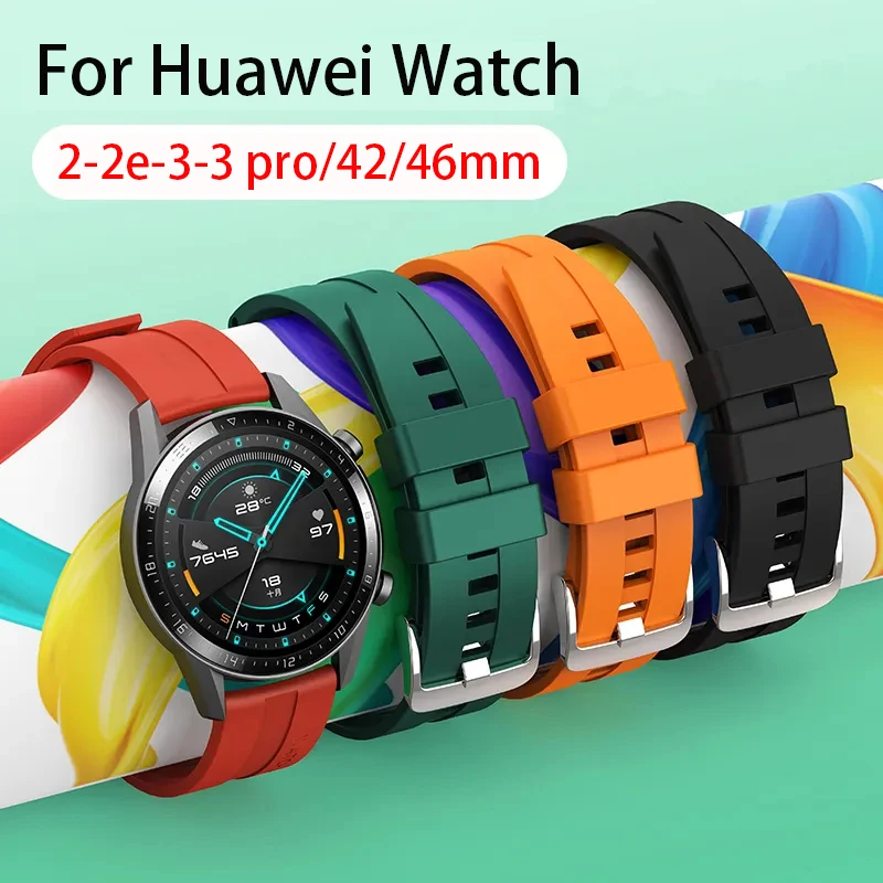 

Sport Band For Huawei Watch gt 2-2e-3-3 pro/gt2/gt4 42/46mm belt Silicone Bracelet Galaxy watch 6 4 5 pro 20mm 22mm watch strap