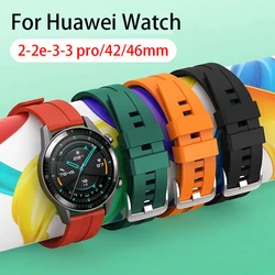 Sport Band For Huawei Watch gt 2-2e-3-3 pro/gt2/gt4 42/46mm belt Silicone Bracelet Galaxy watch 6 4 5 pro 20mm 22mm watch strap