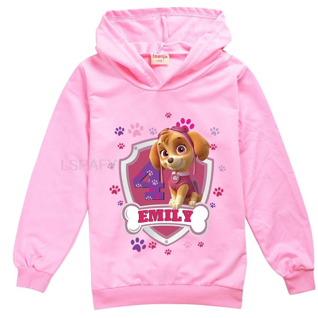 Sudadera de la patrulla canina para niñas, con capucha, ropa de moda para niños, suéter de dibujos animados, regalo Navidad|Camisetas| - AliExpress