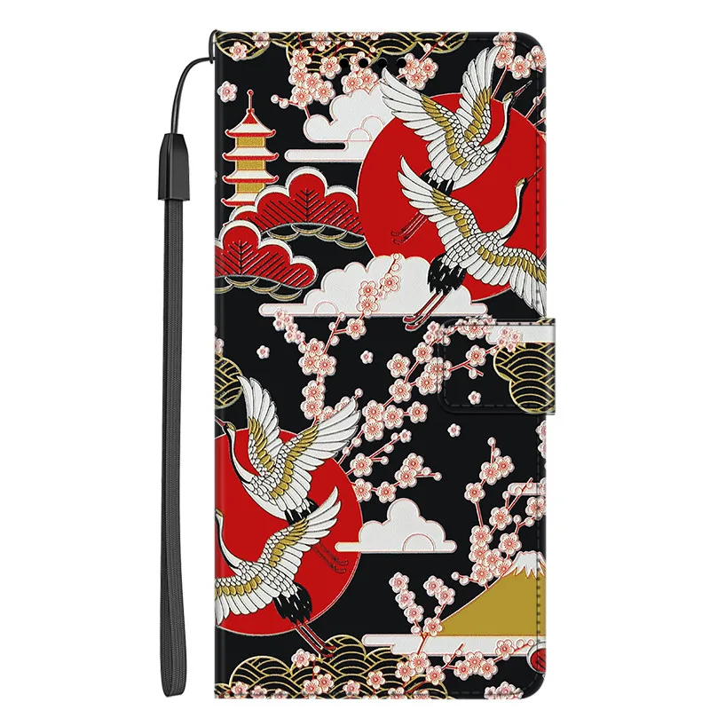 Leather Flip Case - Shockproof Magnetic Wallet Book Cover