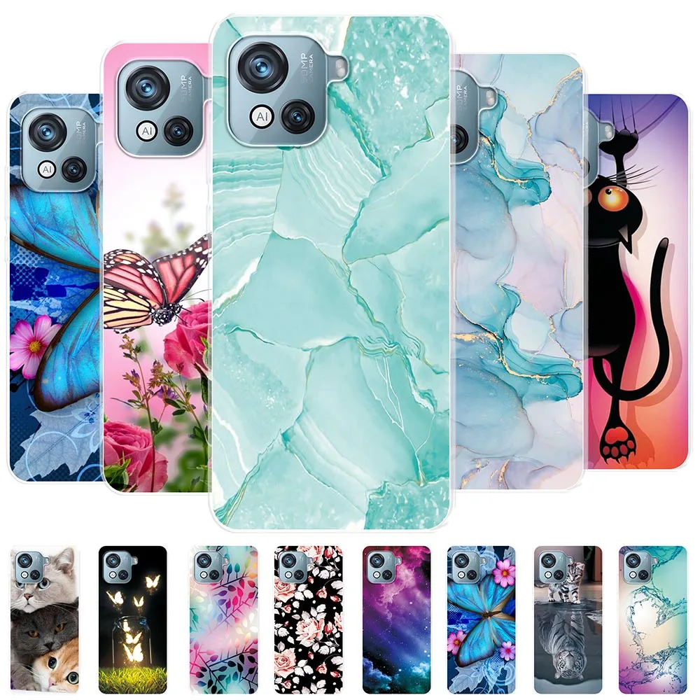 Per Blackview Oscal C80 Custodia Morbida In Silicone Per Blackview Oscal C80 Clear Painted Funda Per Blackview Oscalc80 Bumper Coque