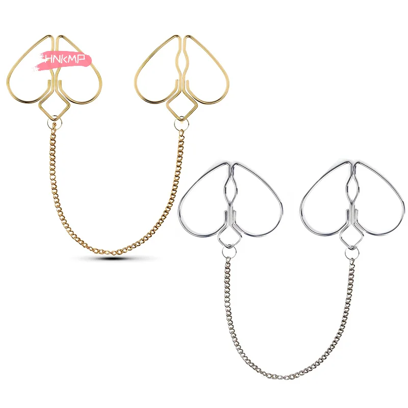 Pinces à tétons à clous avec pointe interne, bijou de poitrine sexy, cadeau pour celles qui n'ont pas de piercing, protège-tétons en forme d'anneau._voghion.com