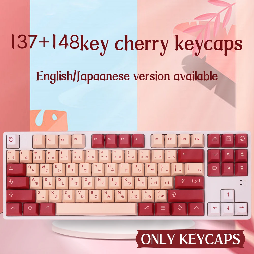 

Darling Keycaps Cherry Profile Dye Sub PBT Keycap For GMK Cherry MX Switch 61/64/68/87/96/980/104/108 Mechanical Keyboard