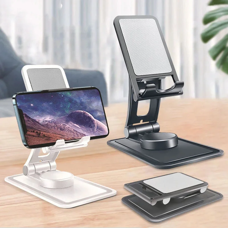 New Folding Desk Mobile Phone Holder 360 Degree Rotatable Stand For Ipad Iphone Xiaomi Samsung Universal Desktop Phone Bracket