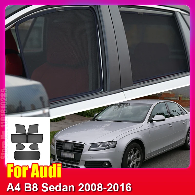 For Audi A4 B8 Sedan 2008-2016 Car Sun Visor Accessori Window Windshield  Cover SunShade Curtain Mesh Shade - AliExpress