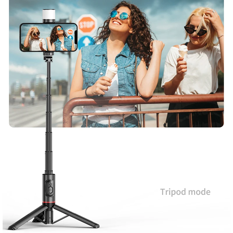 FANGTUOSI NEW Wireless Foldable Bluetooth Selfie Stick Monopod with Bluetooth Shutter Aluminum Alloy Tripod for iphone