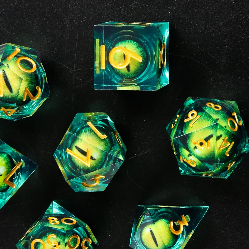 DND Dice Set D20 D12 D10 D8 D6 D4 Role Playing RPG