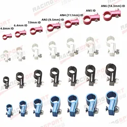 Aluminum Line Clamp Hose Clamp ID 4.8mm 6.4mm 7.9mm 9.5mm 11.1mm 14.3mm