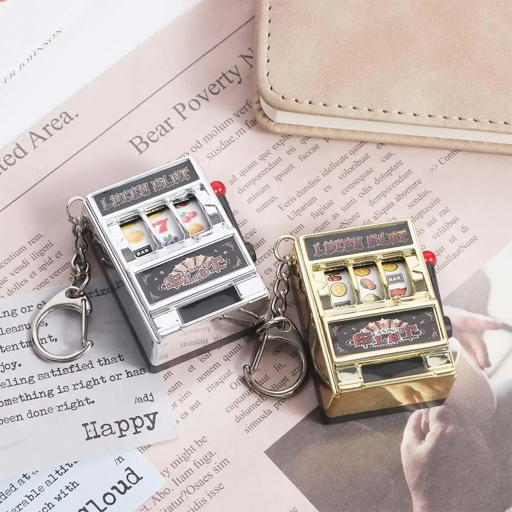 Funny Toys Funny Games Antistress Toys Gag Toys Lucky Jackpot Keyrings Slot Machine Key Chains Fruit Machine Safe Machine