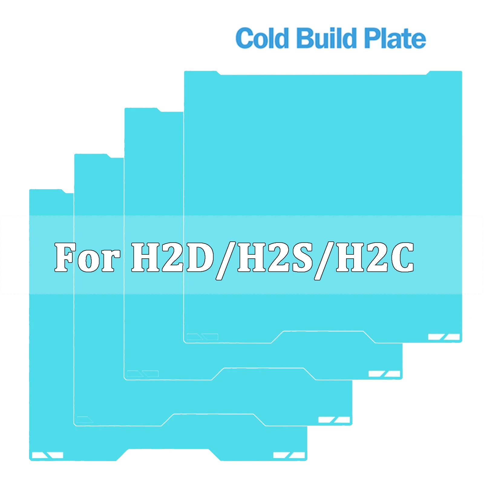 Produktbild von Lab H2C Druckbett 335x325mm – Doppelseitig PEO/PET, Hochtemperaturfest Bis 120°C, Starke Haftung