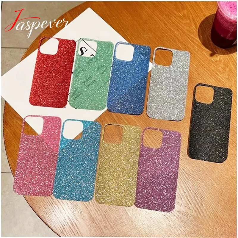 Luxury DIY Glitter Phone Case with Flash Stickers - Thin Cover Accessory