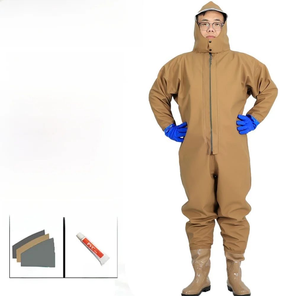 ThickenedPvcWaterproofOverallFishingWadersWearResistantSeafoodGatheringDiggingCombinationRainBootsRainTrousers-AliExpress200000343