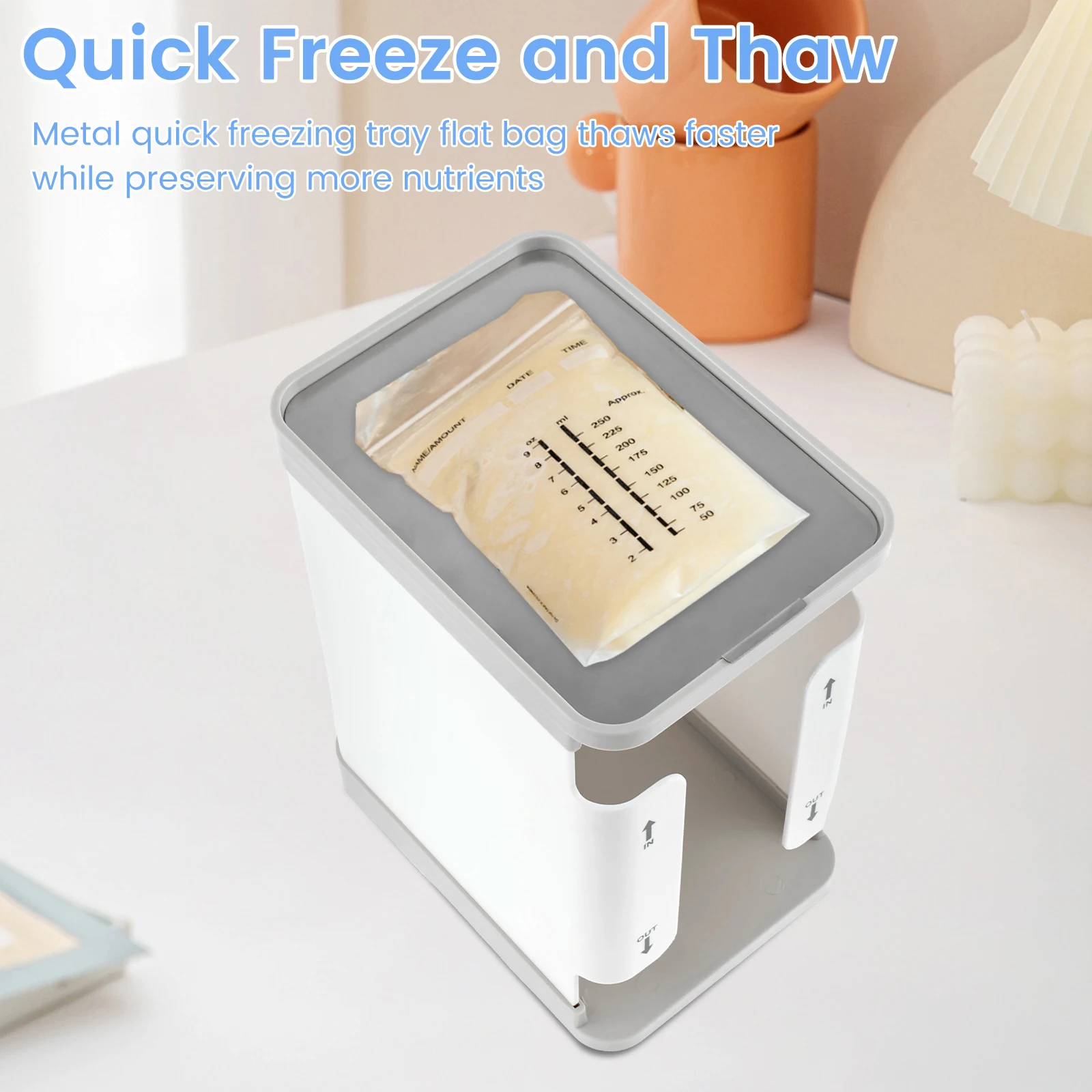 1700 ml Breast Milk Storage Tower Convenient Storage Milk Freezer Organizer Efficiently Store Freezer Organizer breastmilk storage bags