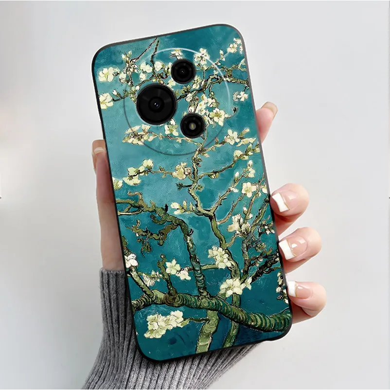 Luxury Fashion Butterfly Flowers Black Soft Silicone Phone Case Protective Cover