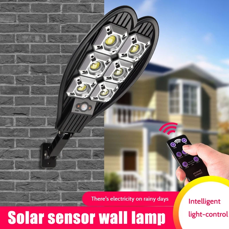 

JFBL Hot 108COB Solar LED Street Light Waterproof Remote Control PIR Motion Sensor Solar Lamp For Garden Security Wall Light