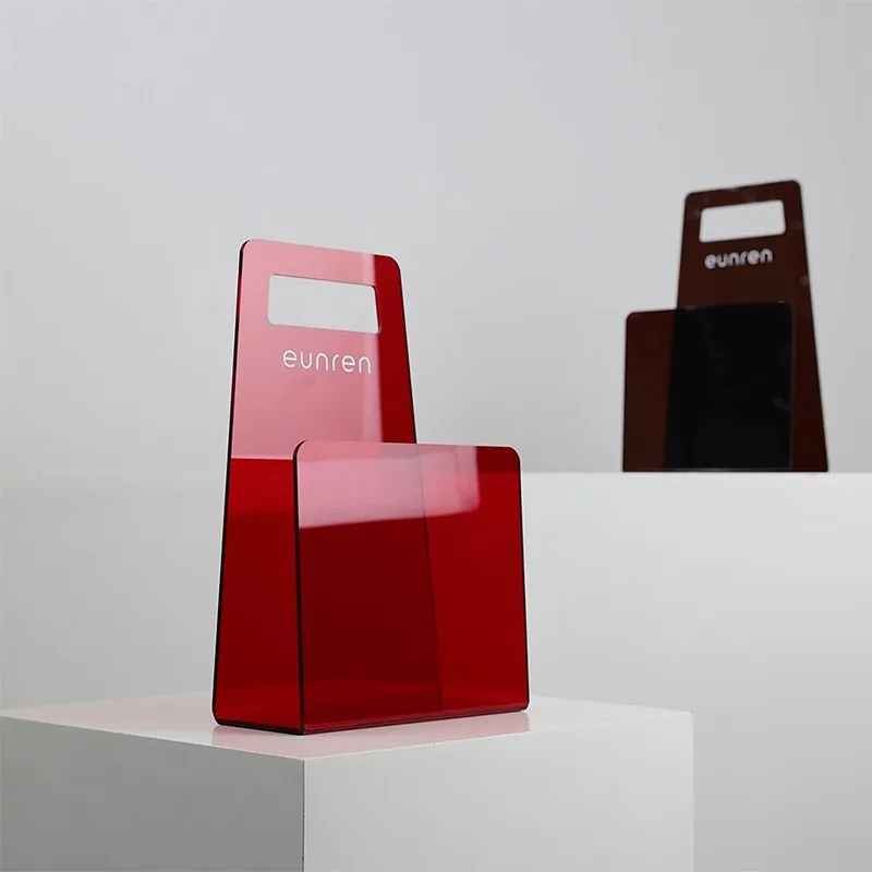 Modern Minimalist Sample Room Study Decor Office Living Room Handle Magazine Rack Desktop Organizer Decoration-FYMR