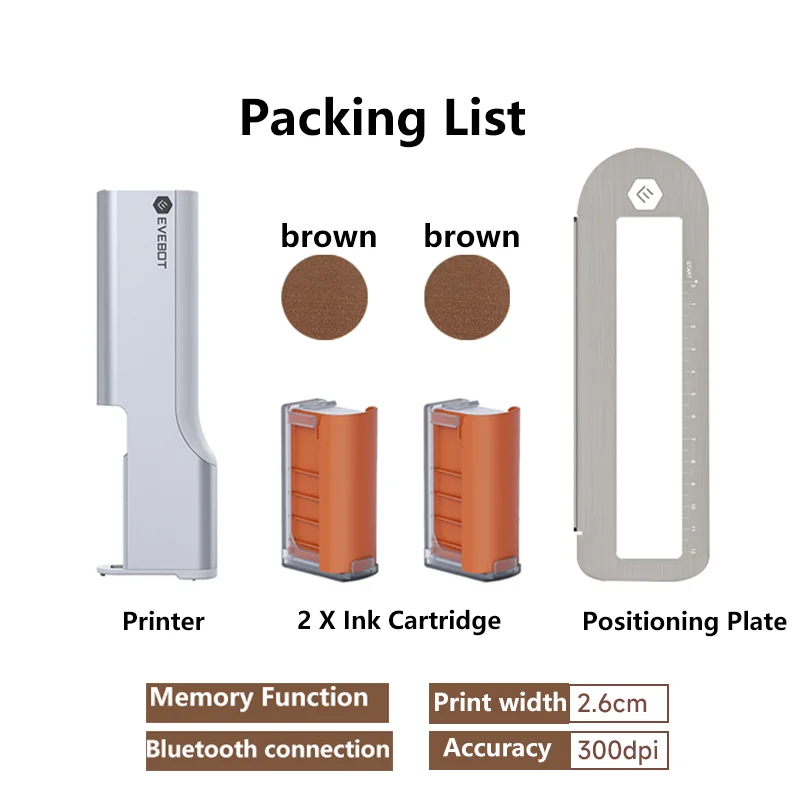 EVEBOT プリントペン 食品専用ハンドヘルドプリンター パン コーヒー