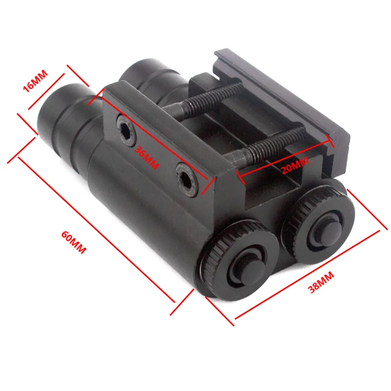 Red dot laser sight laser sight tactical laser light for 20mm Picatinny rail rifle with battery