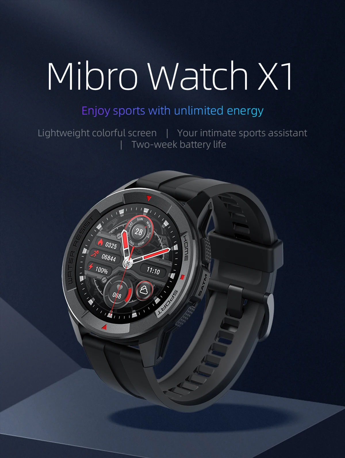 Reloj Inteligente Mibro Watch X1 Negro XIAOMI