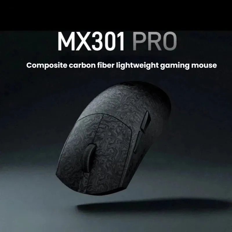 2026년 신형 Mx301pro 무선 블루투스 호환 게이밍 마우스, 탄소 섬유 복합 소재, 3가지 모드 Paw3315 센서, FPS 사무용 마우스