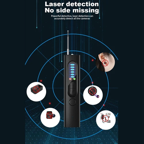 숨겨진 카메라 감지기 안티 스파이 차량 GPS 트래커 청취 장치, RF 무선 모든 신호 스캐너 가제트, 보안 보호 버그 3