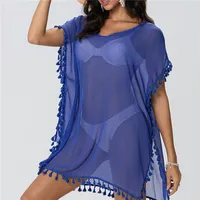 Women Beach Cover Up Lace Hollow Crochet Swimsuit Beach Dress Women 2025 Summer Cover-Ups Bathing Suit Ladies Beach Wear Tunic - Image 5