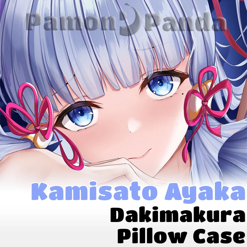

Kamisato Ayaka Dakimakura Genshin Impact Pillow Case Sexy Hugging Cushion Cover Full Body Pillowcase Home Otaku Bedding Decor