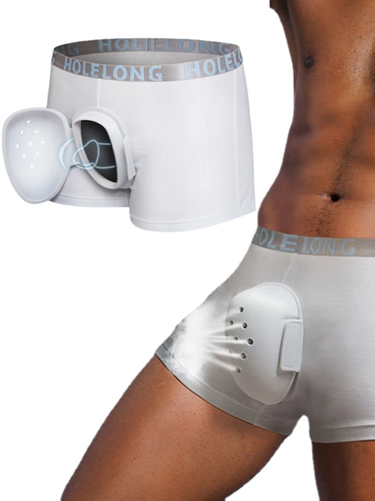 Child Adult Man Penis Protector Boxers for Foreskin Operation Breath Dick Shell Caps Health Care Underwear After Circumcision
