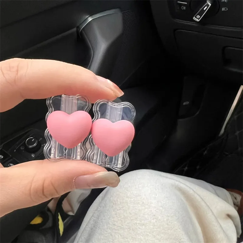 아이폰 맥북용 투명 실리콘 충전 보호 케이스, 한국 3D 러브 하트 충전기 커버, 충전기 슬리브 액세서리, 30W-35W