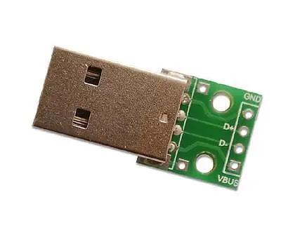 

10 шт., адаптер USB для DIP-адаптера, 4 контакта, для печатной платы 2,54 мм