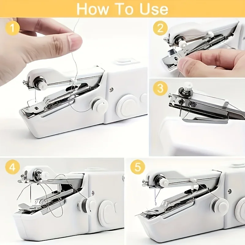1pc Handheld Electric Sewing Machine - Portable Mini Sewer for Quick Repairs, Perfect for Home and Travel 5